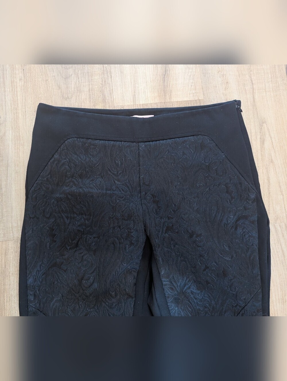 Ted Baker Black Textured Jacquard Slim Pants - Picture 3 of 9